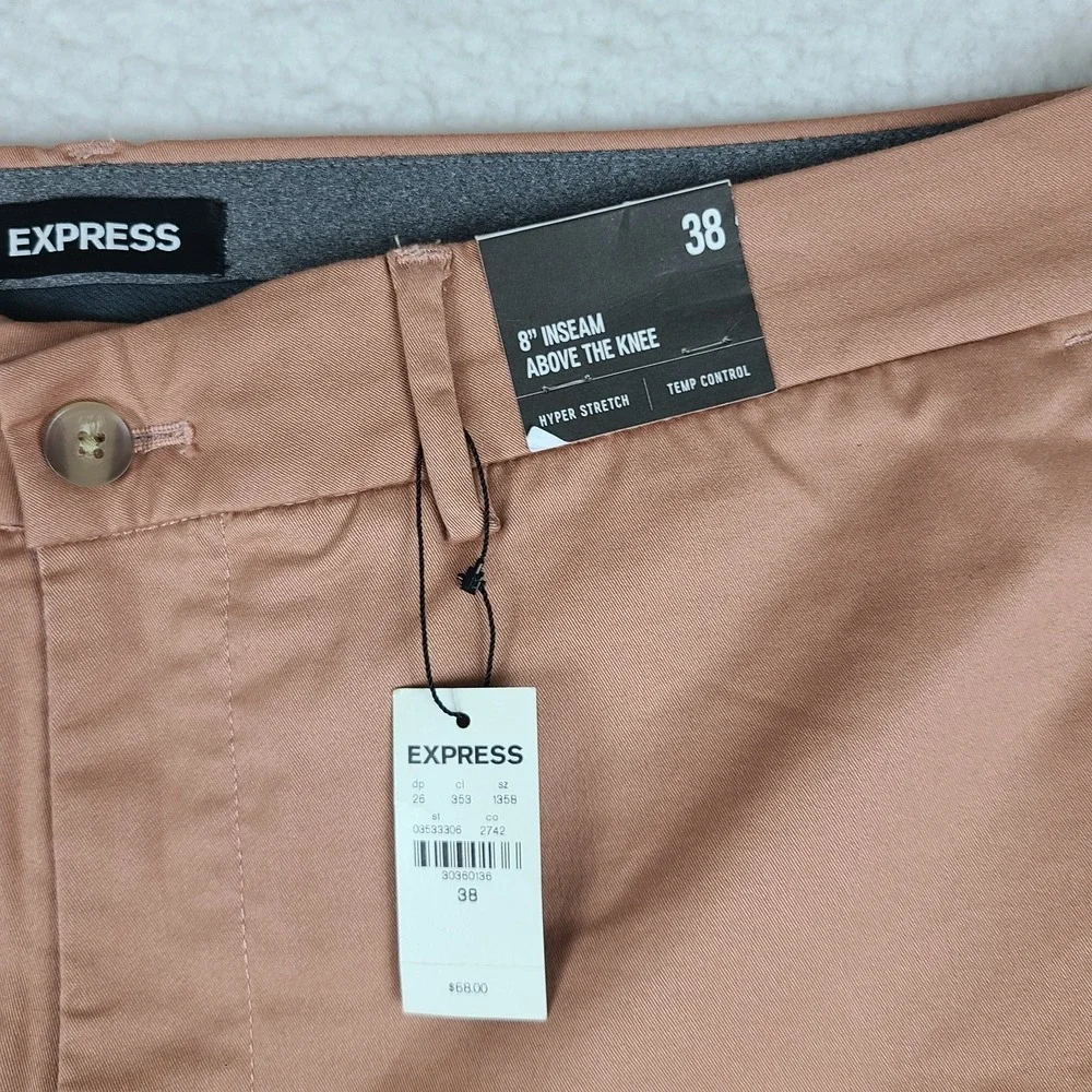 EXPRESS Shorts Mens 38 Orange 8